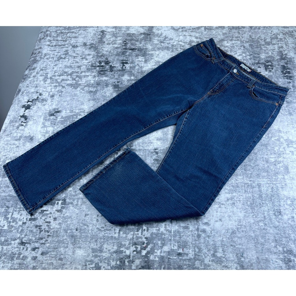 Levi Strauss and CO 515 Women 36x30 Blue Bootcut Jeans 100% Cotton Rigid Western